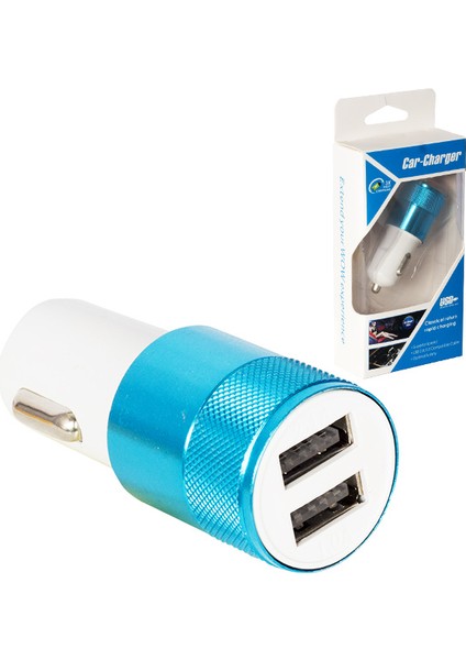 Çakmak Araç Şarjı USB 2 Port 5 V 2.1 A