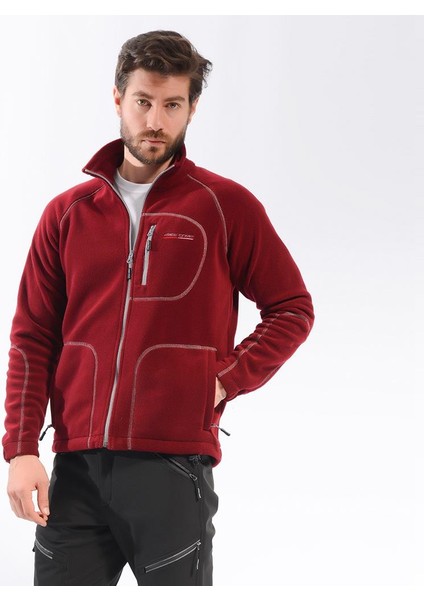 Man Full Zipper Fleece-Bordo