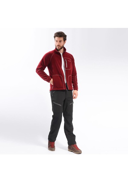 Man Full Zipper Fleece-Bordo