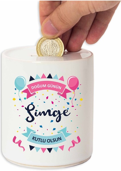 Isme Özel Seramik Kumbara - Doğum Günün Kutlu Olsun