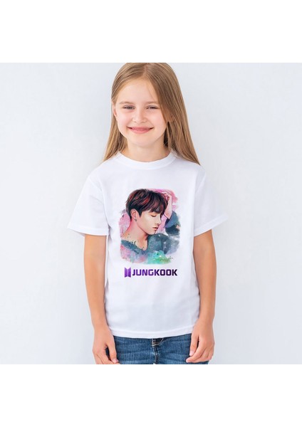 Bts Jungkook Çocuk Tişört T-Shirt Mr-04