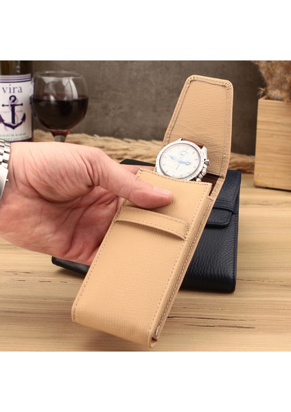 Gerçek Deri Saat Kutusu Saat Kesesi Saat Saklama Kutusu modelleri