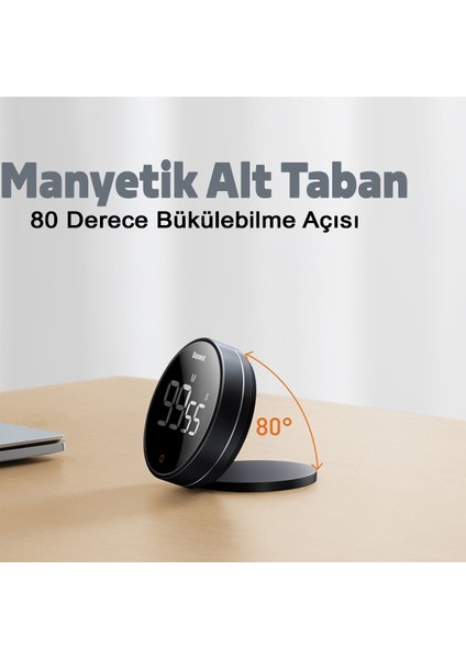Heyo Rotation Pro Manyetik Dijital Zamanlayıcı Çalar Saat indirimleri