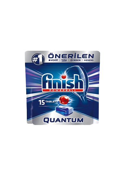 Finish Quantum Bulaşık Makinesi Deterjanı Tableti (15'li)