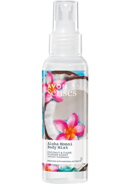 Aloha Monoi Hindistan Cevizi ve Taç Çiçeği Kokulu Vücut Spreyi 100 Ml.