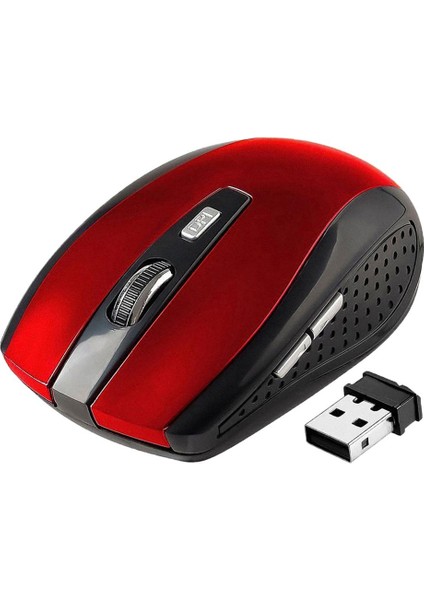 2.4 Ghz 1800 Dpı USB 2.0 Kablosuz Optik Oyun Mouse Fareler Kırmızı