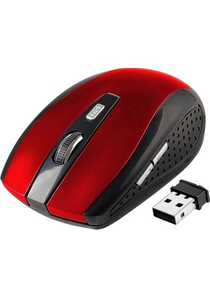 2.4 Ghz 1800 Dpı USB 2.0 Kablosuz Optik Oyun Mouse Fareler Kırmızı