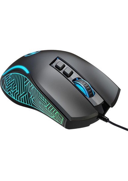 Bilgisayar Kablolu USB Mouse Oyun Mouse Light Up Rgb Optik Masaüstü Pc Pembe Için(Yurt Dışından)