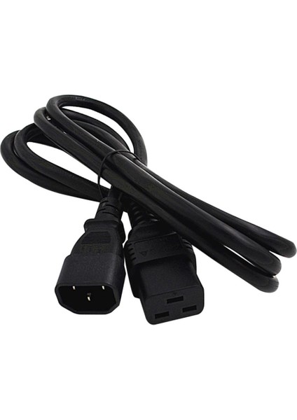 16A Iec 320 C14 C19 Ac Güç Uzatma Kablosu Kablosu Pc Pdu Ups Siyah Için (Yurt Dışından)