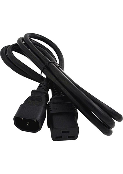 16A Iec 320 C14 C19 Ac Güç Uzatma Kablosu Kablosu Pc Pdu Ups Siyah Için (Yurt Dışından)