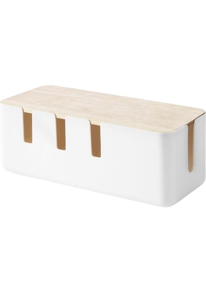 Meşe Kablo Yönetimi Kutusu Kablo Kutusu Organizatör Ev Ofis 12X5X4.6 Inç Için (Yurt Dışından)