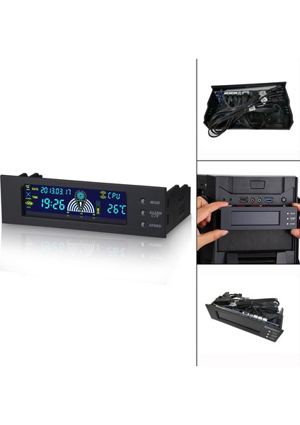 Bilgisayar Sıcaklık Monitörü 5.25 "kadınlar Için Optik Sürücü Pozisyonu Donanım (Yurt Dışından) indirimleri