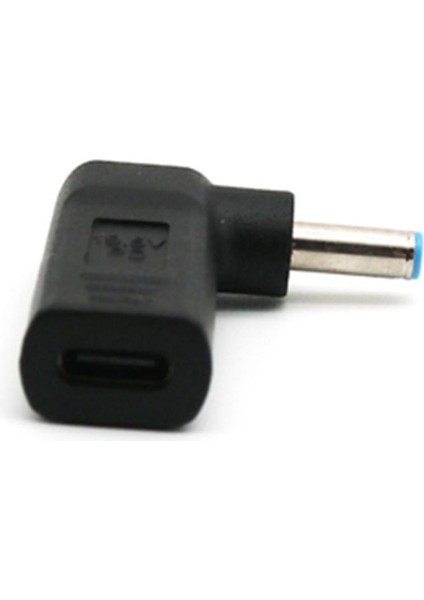 Tip-C Kadın 4,5 * 3.0mm Erkek 90 Derece Açı W / Pd Çip Dc Laptop Şarj (Yurt Dışından)