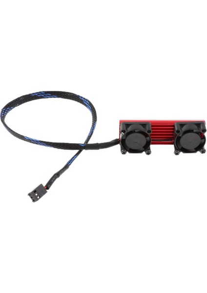 M.2 SSD Nvme 2280 3 Pin Çift Aktif Soğutucu Soğutucu Radyatör Fin Kırmızı (Yurt Dışından)