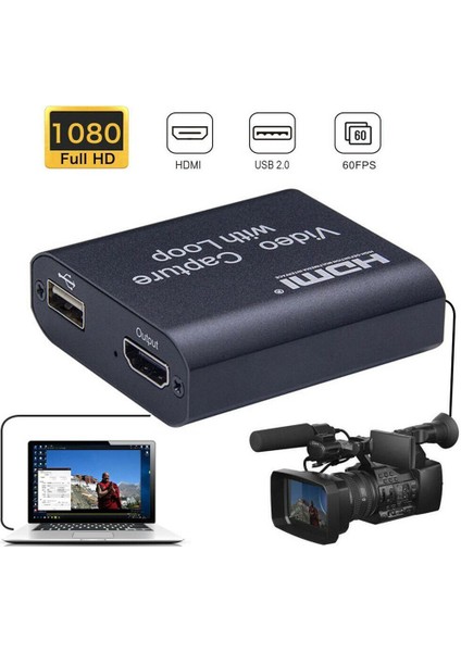 USB Video Yakalama Kartı Hd USB 2.0 1080 P HDMI Döngü Çıkışı ile (Yurt Dışından) fiyatları