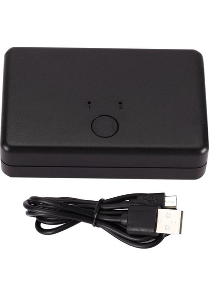 Mini 2 Port Ağ Anahtarı Ethernet Ağ Kutusu Switcher Adaptörü Hub (Yurt Dışından)
