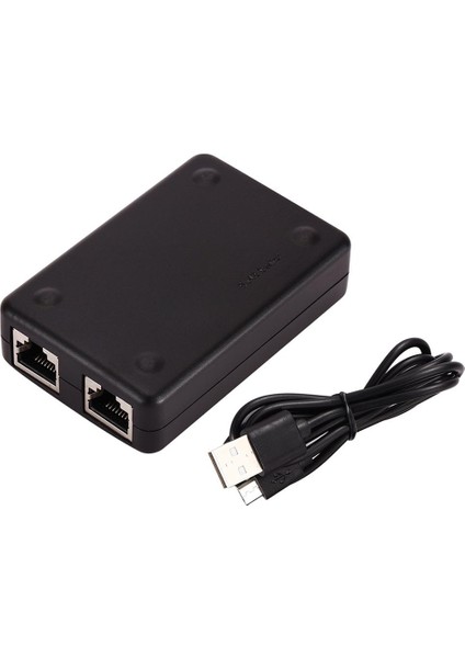 Mini 2 Port Ağ Anahtarı Ethernet Ağ Kutusu Switcher Adaptörü Hub (Yurt Dışından)