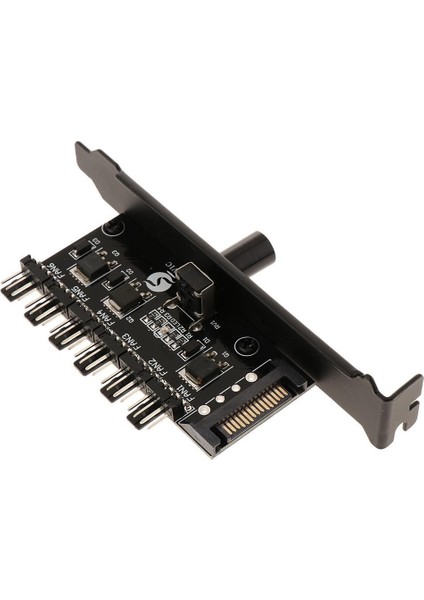 Sata Güç Pc Durumda Cpu Soğutucu 3pın / 4pin Soğutma Fanı Hız Kontrol Cihazı Hub (Yurt Dışından)