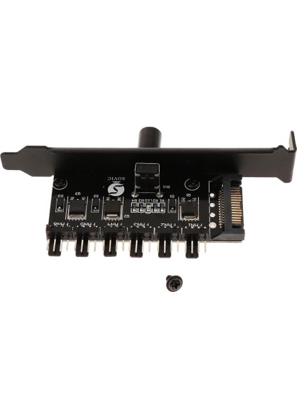 Sata Güç Pc Durumda Cpu Soğutucu 3pın / 4pin Soğutma Fanı Hız Kontrol Cihazı Hub (Yurt Dışından)