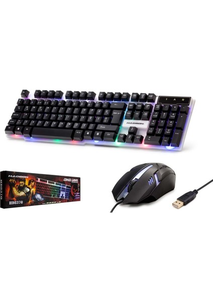 H837Q Klavye & Mouse Set Oyun Ledli Q