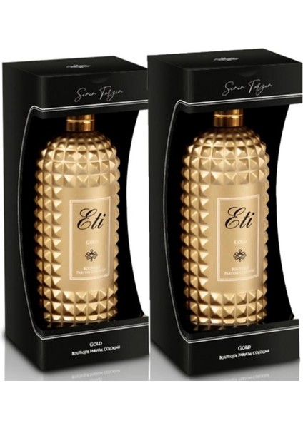 Eti Butik Kolonya (Gold) Cam Şişe Kutulu 300 ml 2 Adet