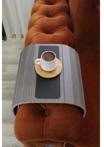 Deri Tabanlı Kolçak Sehpası Koltuk Kenarı Yan Sehpa fırsatları