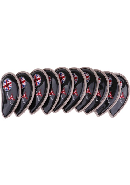 10 Adet / Paket Golf Kulübü Başkanı Demir Koruyucu Demir Kapakları Siyah Kapakları indirimleri