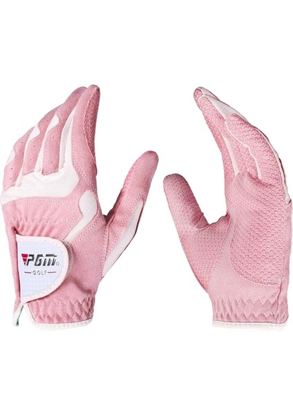 Golf Eldiven Bayanlar Sol El Saklı Olmayan Hurma Yumuşak Genç Spor Eldiven Pembe Beyaz L fırsatları