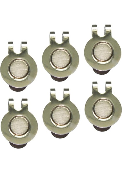 Metal Golf Topu Marker Eğitim Yardım Mıknatıs Için 6 Paket Ic Şapka Klipler fırsatları