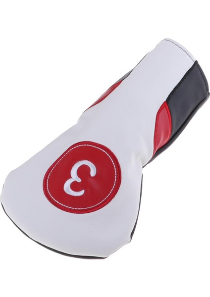 Premium Pu Spor Golf Ahşap Sürücü Kafası Kapak Headcover - Beyaz 3 indirimleri