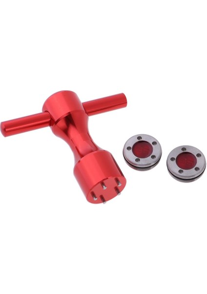 2 Adet Golf Atıcı Ağırlık Vidaları Kırmızı 35G Için Ingiliz Anahtarı Aracı ile