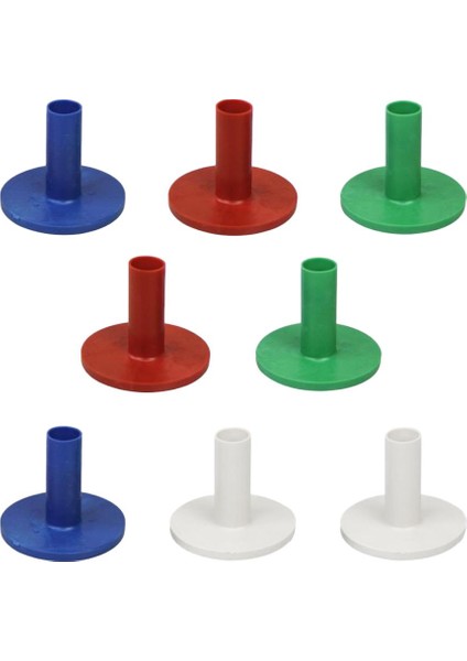 8 Adet Kauçuk Golf Tee Sürüş Aralığı Golf Uygulama Tutucu Tees Divot Aracı 45MM