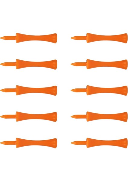 10 Adet Golf Tees Plastik Golf Tırnak Sınır Pin Açık Spor Kaynağı 70MM Turuncu fırsatları