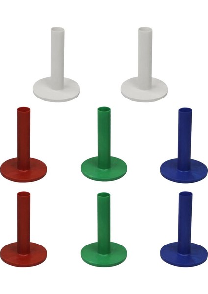 8 Adet Kauçuk Golf Tee Sürüş Aralığı Golf Uygulama Tutucu Tees Divot Aracı 78MM