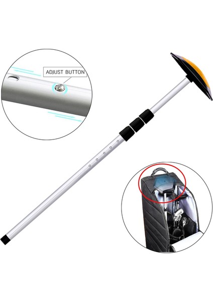 Ayarlanabilir Golf Sert Kol Seyahat Çantası Destek Kol Çubuk Kutup Koruyucu Uçak Turuncu modelleri