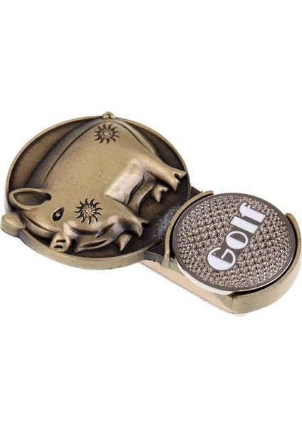 Sağlam Retro Zodyak Mıknatıs Şapka Klip Golf Topu Marker Golf Caps Visor Domuz Için Fit modelleri