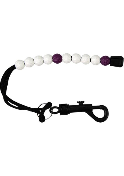 12MM Golf Skorlama Skor Boncuk Stroke Shot Counter Kaleci ile Yapış Klip Ipi - Mor(Yurt Dışından) fırsatları