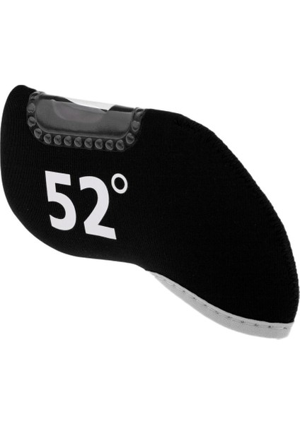 Dayanıklı Neopren Golf Kulübü Demir Atıcı Kafa Kapak Headcover Koruyucu Kol 52 Derece Siyah fiyatları