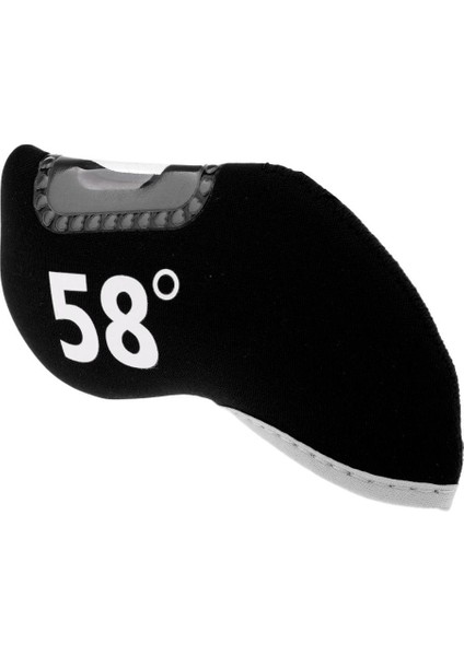 Dayanıklı Neopren Golf Kulübü Demir Atıcı Kafa Örtüsü Headcover Koruyucu Kol 58 Derece Siyah modelleri