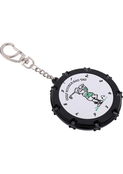 18 Delik Golf Skoru Sayacı Yuvarlak Puanlama Çantası Tag Kontur Sayacı Anahtarlık