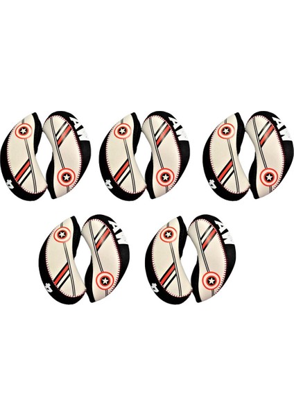 10 Adet / Takım Neopren Golf Kulüpleri Ütüler Kafa Kapağı Seti 4,5,6,7,8,9, Aw, Sw, Pw, Lw