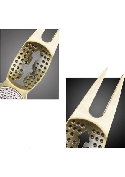 3 1 Golf Divot Onarım Aracı Çatal ile Top Marker ve Hat Işaretleme Stencil modelleri