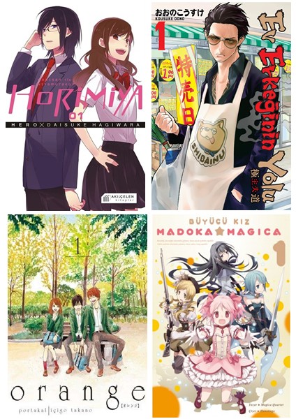 Manga Başlangıç Seti 2 - Horimiya - Ev Erkeğinin Yolu - Orange - Madoka 1. Ciltler