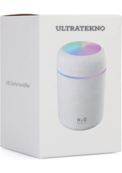 Ultratekno H2o Humidifier Hava-Oda- Araç Nemlendirici Led Işıklı Buhar Makinesi