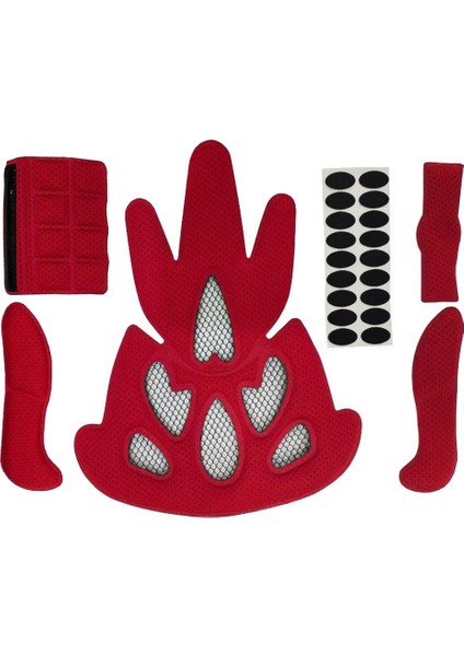 Kask Dolgu Kiti Sünger Ped Bisiklet Motosiklet Sihirli Etiket ile Aksesuar Aksesuar (Yurt Dışından)