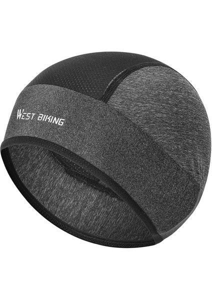 Bisiklet Kafatası Beanie Kask Astar Astar Astar Bandı Bandı Başkanı Eşarp Gri