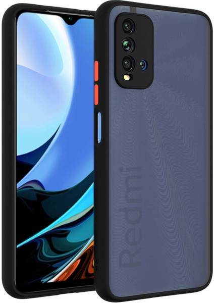 Xiaomi Redmi 9t Kılıf 3D Kamera Korumalı Soft Matte Smoke Case