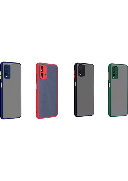 Xiaomi Redmi 9t Kılıf 3D Kamera Korumalı Soft Matte Smoke Case