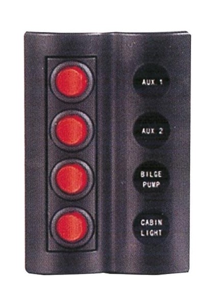4'lü Swıtch Panel A.s Tekne, Yat ve Karavan