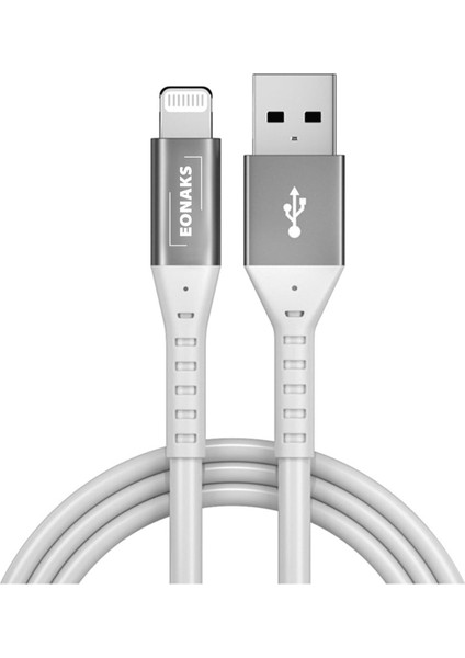 iPhone Telefon iPad Tablet ve Ipod Touch ile Uyumlu Hızlı Şarj ve Data Kablosu Lightning NL120